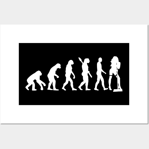 Cleaning lady evolution Wall Art by Designzz